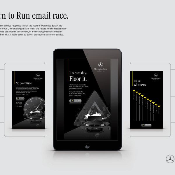 The Mercedes-Benz Born to Run email race