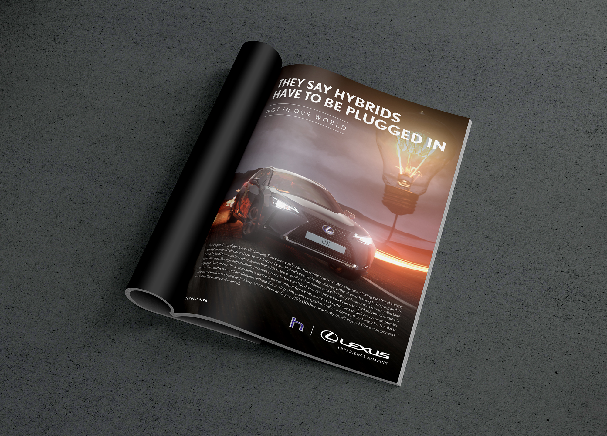 Lexus Hybrid Print Mockup 1